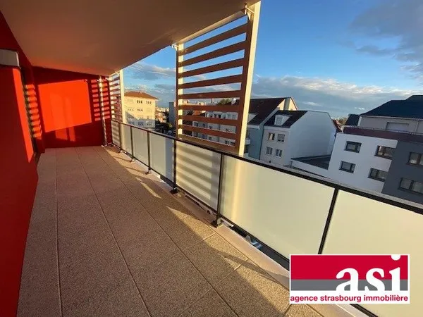 Bischheim centre : 2 pièces avec terrasse