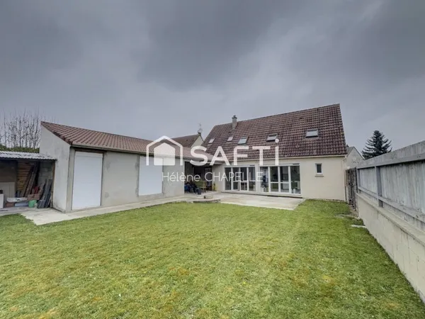 Maison familiale 5 chambres- 125m2-Jardin sans vis à vis - garage- atelier-Neuilly en thelle