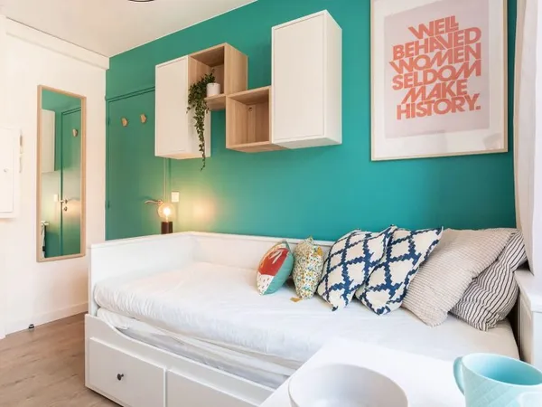 Loue Magnifique T1 meublé - Lille Lomme Euratechnologie (59) - 11m²