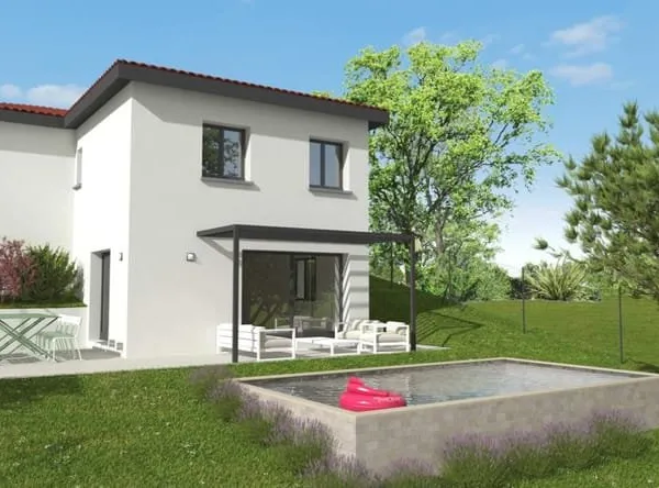 : Projet de construction d'une maison de 97 m² avec un garage de 24 m2 sur terrain entièrement viabi