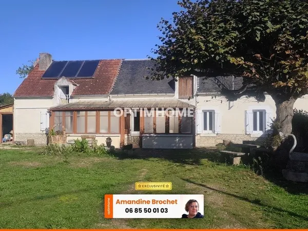Maison de caractère de 100m2 et terrain 1778m2