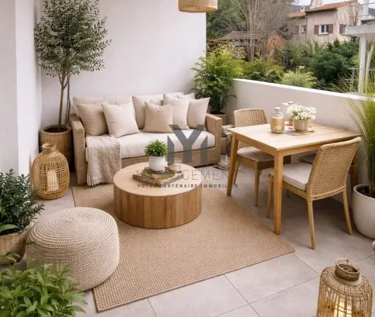 Beau type 3 avec terrasse Marseille 13011