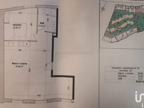 Vente Appartement 2 pièces