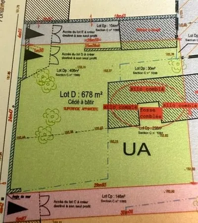 Terrain constructible viabilisé