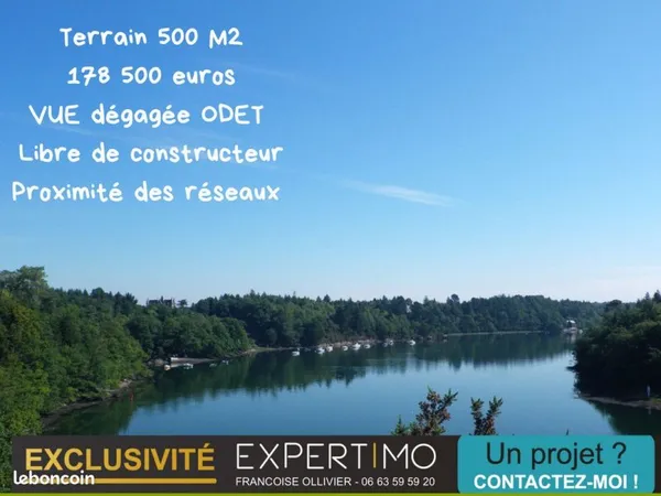 Terrain 465 m² Quimper
