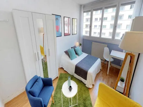 Chambre à Lyon - Rue de l'Abondance, Garibaldi
