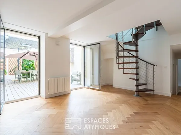 Superbe duplex avec terrasse, place du marché de Saint Germain en Laye