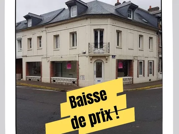 BAISSE DE PRIX Rare Immeuble mixte 250 m² - Bureaux rénovés + logement + annexe - Pont St Pierre 27
