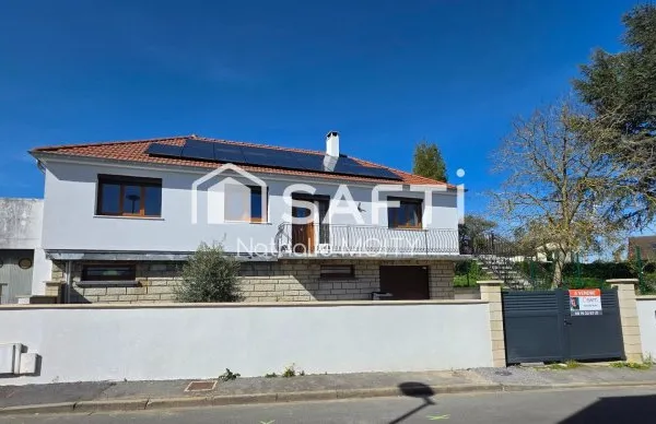 Pavillon de PLAIN PIED élevé sur sous sol avec garage et dépendance, DPE C.