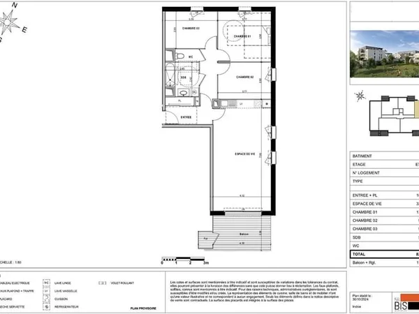SCIEZ - Appartement T4 - 82.65m²