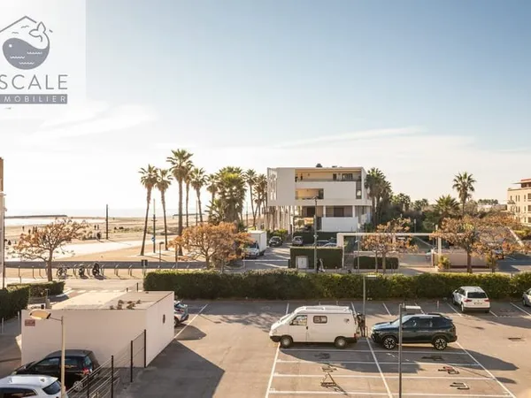 VENTE TYPE 2 CABINE VUE MER + PARKING AUX QUILLES A SETE