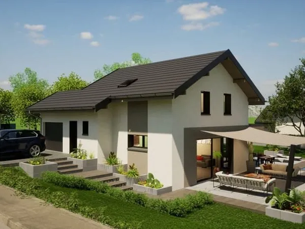 AV Projet de construction d'une maison 102.21 m² avec terrain à HAUTEVILLE-SUR-FIER (74)