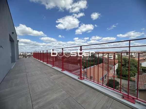 Toulouse Minimes appartement 4 pièces 92m² terrasse dernier étage ascenseur