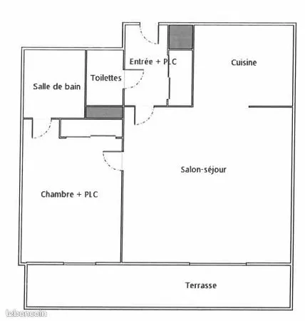 Appartement T2 de 34m2 libre Clos de Gaillac