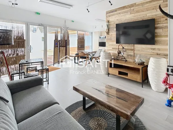 Maison de plain pied, 3 pièces à 2 chambres à 300m de la plage