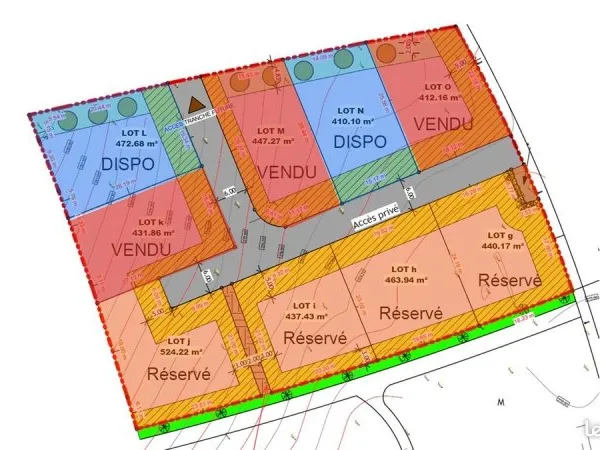 Terrain à bâtir viabilisé 410 ou 472 m² - Libre constructeur - Mont-Saint-Martin - Proche Luxembourg