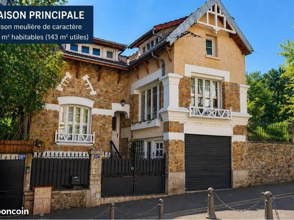 Maison meulière + dépendance 52 m² (revenu locatif possible) - Le Perreux