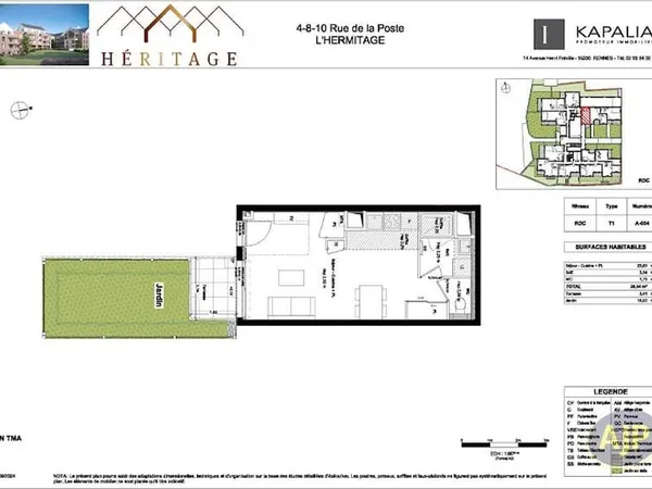 Appartement 1 pièce 29 m²