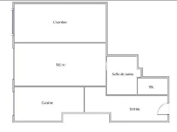 Appartement 2 pièces 44 m²