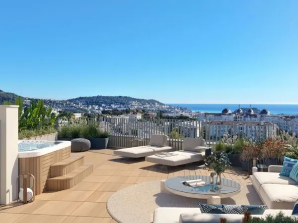 NICE CIMIEZ - ROOFTOP 5 PIECES DE 136M² A VENDRE - PROGRAMME NEUF - VUE MER - ROOFTOP DE 50M² - TERR
