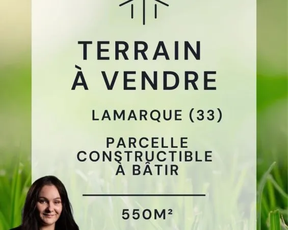Terrain constructible de 550 m² à Lamarque