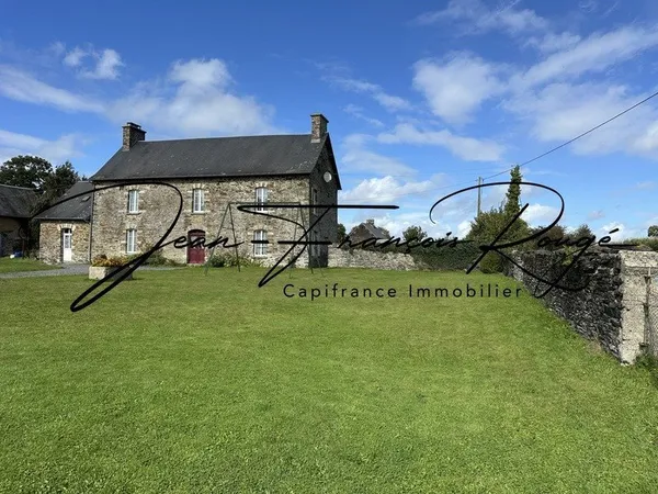 Saint-Germain d'elle, maison à finir de rénover avec trois chambres, dépendances et 2 hectares de te