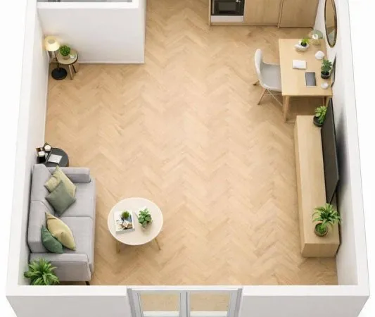 Studio 1 pièce 16 m²
