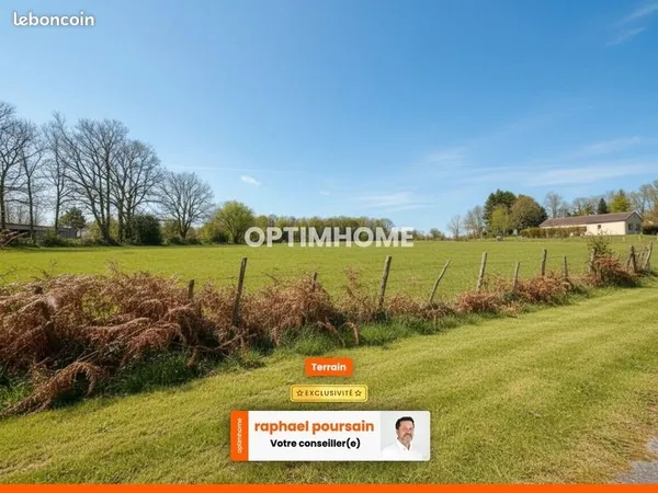 Terrain 800 m² Saint Amand Magnazeix