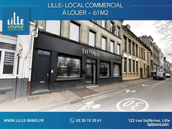 Local commercial 61 m² LILLE