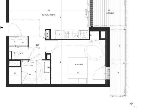 Saint-Malo - ZAC de Lorette - T2 neuf avec balcon et parking