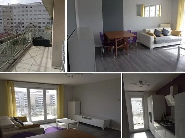 T3 Meublé - 71 m² - Balcon - Garage - Cave - Proche Part Dieu