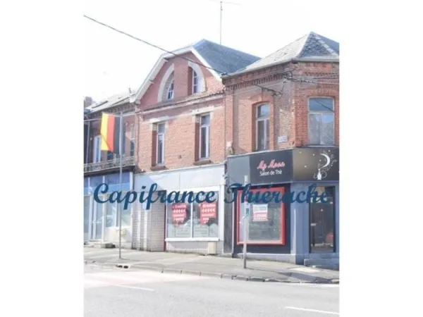 Dpt Aisne (02),sur Hirson, à vendre immeuble mixte d'une surface totale de 141.07m² sur une parcelle