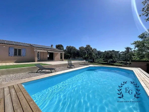 Maison plain-pied 95 m²  3 chambres  Piscine neuve  Te