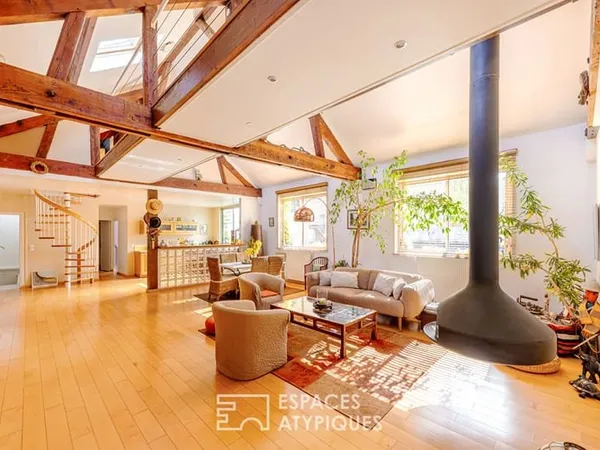 Loft magistral au calme absolu. À deux pas du lac et du centre-ville à Enghien-les-Bains