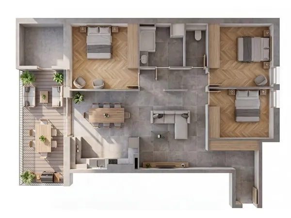 Appartement 4 pièces 89 m²