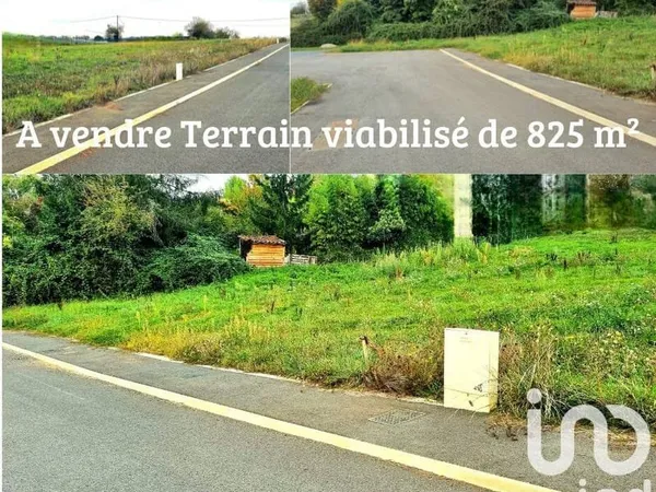 Terrain constructible 825 m²