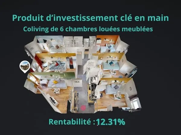 RER D - COLIVING DE 6CH CLE EN MAIN