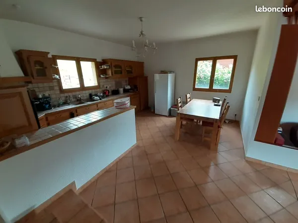 Maison 150m2, jardin 445m2