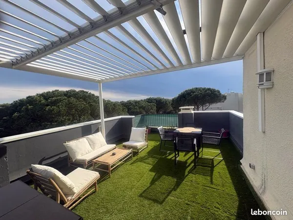 Loue Studio 35m² + Rooftop 35m² - Parking - Ponant La Grande-Motte