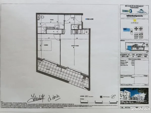 Appartement 2 pièces 47 m²