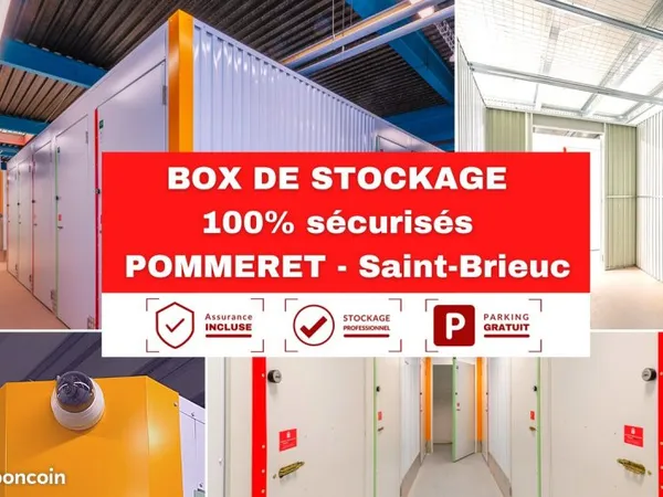 Box à louer - Garde meuble / Pommeret - Saint Brieuc / 6 m²