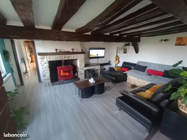 Maison longère pleine de charme 157 m² - 3/4 chambres - Terrain 1641 m²