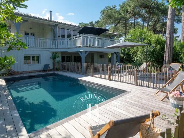 CAP FERRET, VILLA ATALAYA, VUE BASSIN ET PISCINE
