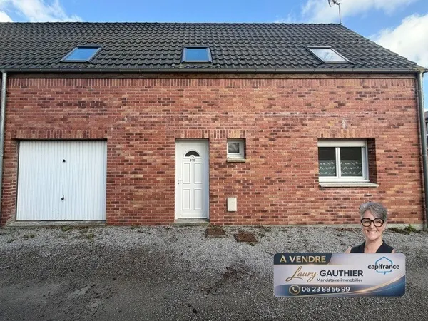 Maison semi-individuelle 66 m² - 2 chambres - Garage - Jardin - Calme - Centre de Comines