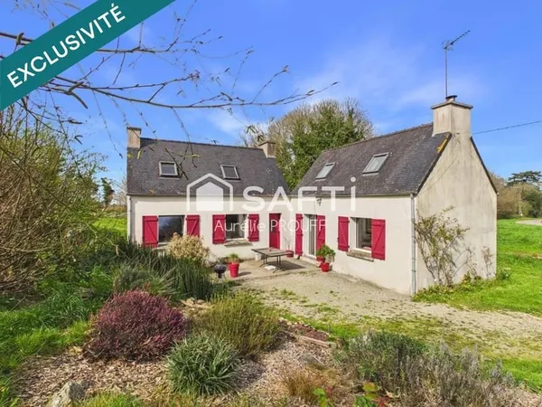 Maison au calme, 1,2 hectares, plain-pied, Pleyber