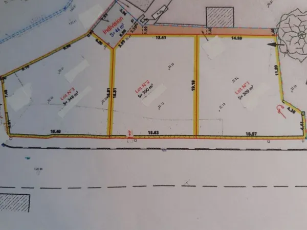 Terrain en lotissement 300 m²