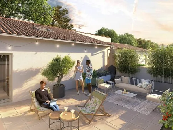 Appartement T2 de 36m2 avec terrasse de 10m2 au dernier étage