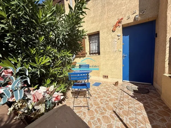 Frontignan Plage Maison T3 traversante -double terrasse - ac