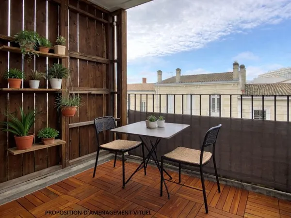 Bordeaux Chartrons T3 61 m2 avec loggia et place de parking