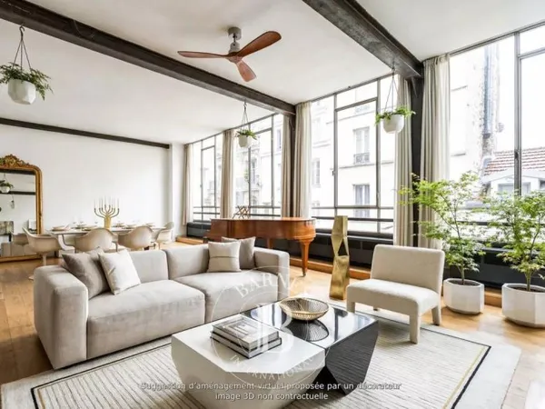 Vends loft - 151.43m² - 5 pièces, 3 chambres - Paris 18ème